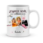 Cadeau amie. Mug joyeux noël ma meilleure amie