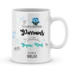Cadeau noël parrain. Mug personnalisé prénom joyeux noël