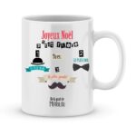 Cadeau frère. Mug personnalisé joyeux noël p'tit frère