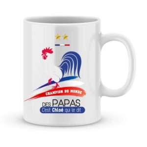 Mug personnalisé champion du monde des papas