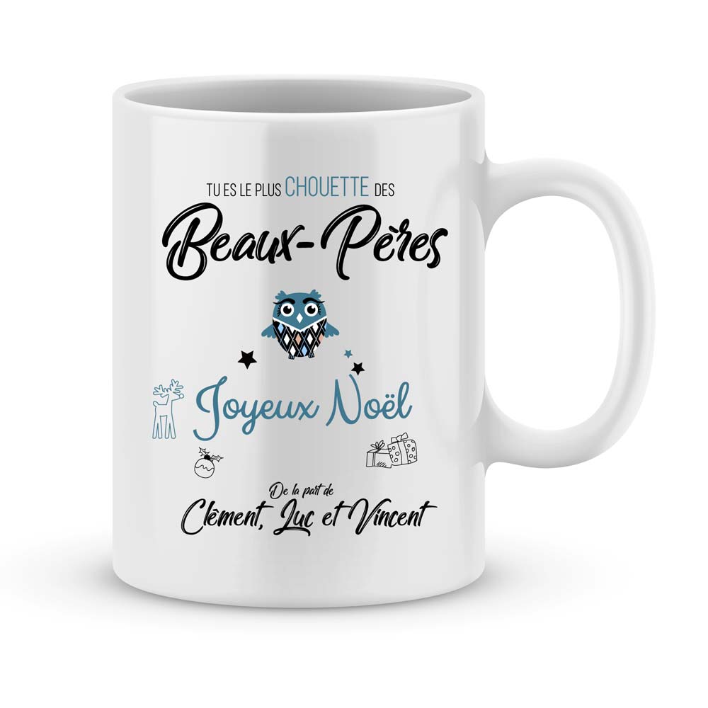 Mug Merci Beau-Père Inoubliable | Tasse Idée Cadeau Anniversaire Noël Fête  des Pères