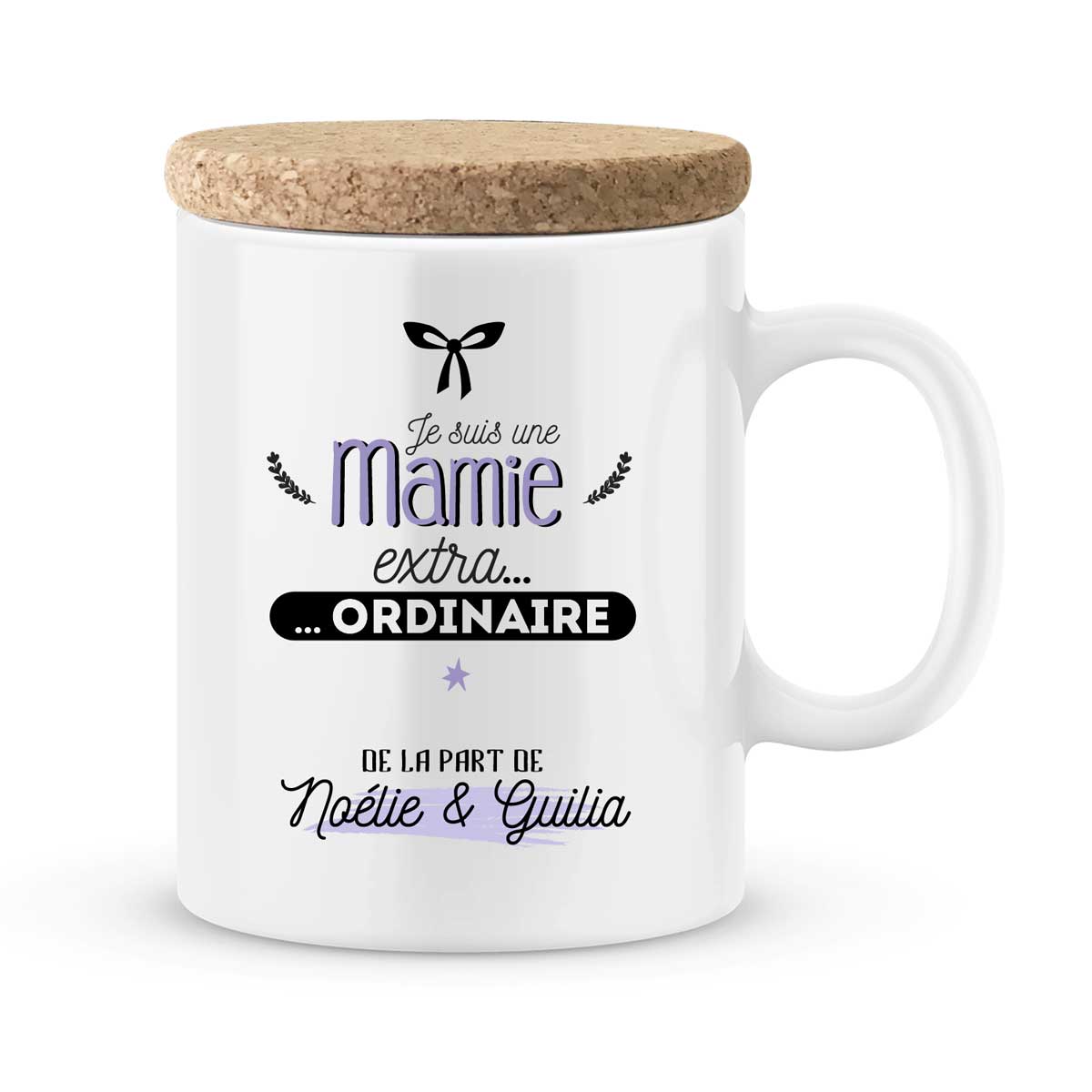 Cadeau mamie. Mug personnalisé avec prénom mamie extra - Joli Mug