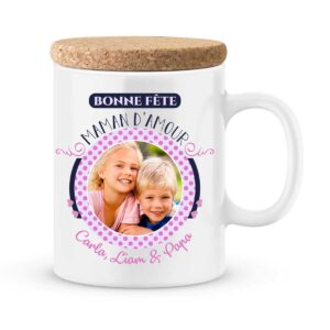 Cadeau fête des mères | Mug personnalisé bonne fête maman d'amour