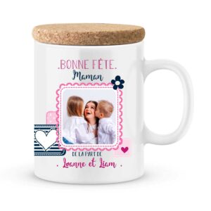 Cadeau fête des mères | Mug personnalisé avec photo bonne fête