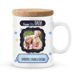 Cadeau fête des pères | Mug personnalisé bonne fête avec prénoms