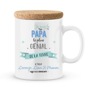 Cadeau papa | Mug personnalisé le plus génial de la terre