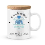Cadeau papa | Mug personnalisé meilleur papa du monde