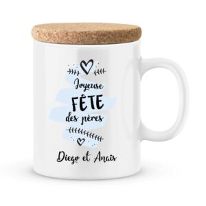 Cadeau papa | Mug personnalisé joyeuse fête des pères