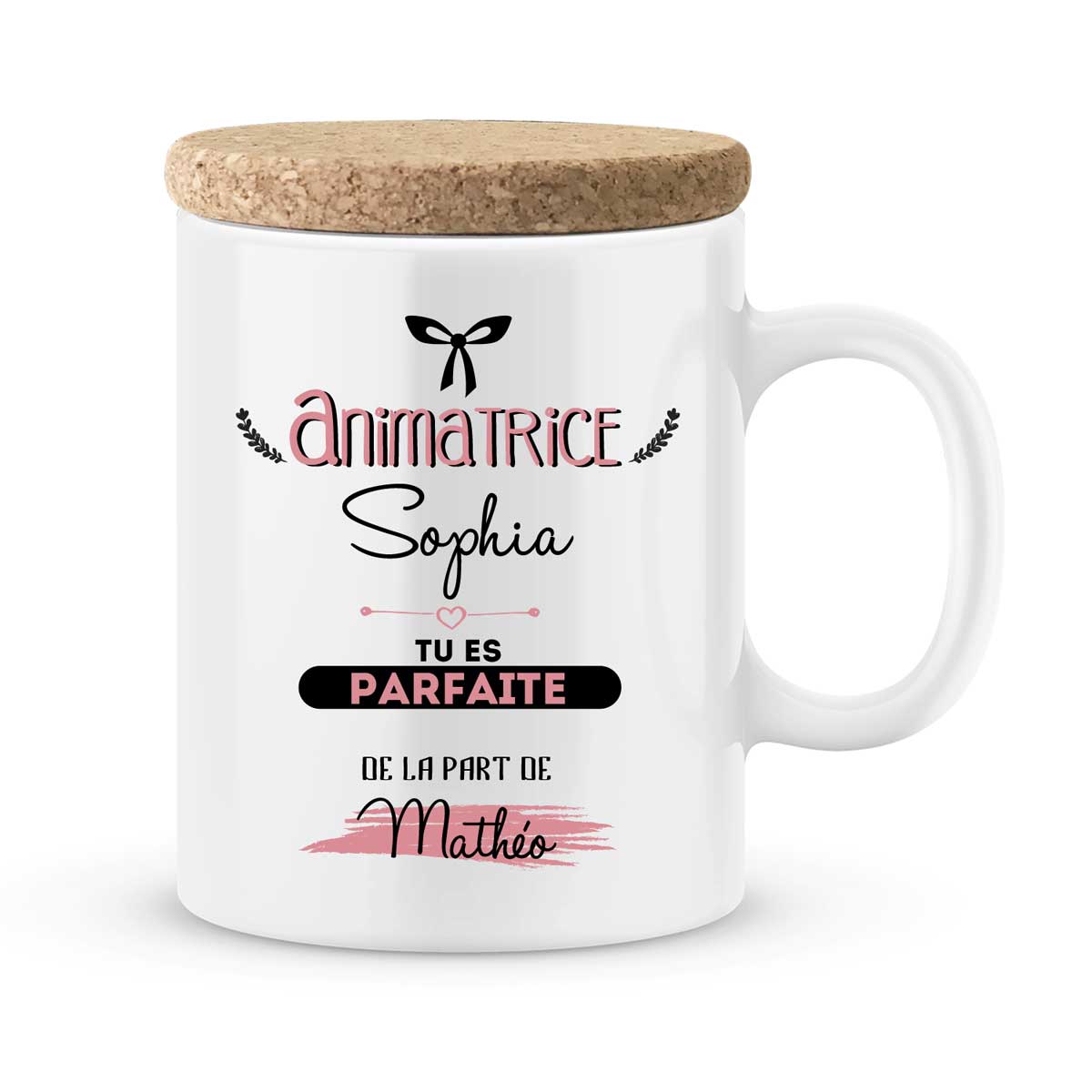 Cadeau animatrice I Mug personnalisé avec prénom animatrice parfaite