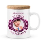 Cadeau nounou. Mug personnalisé nounou tu es parfaite avec prénoms