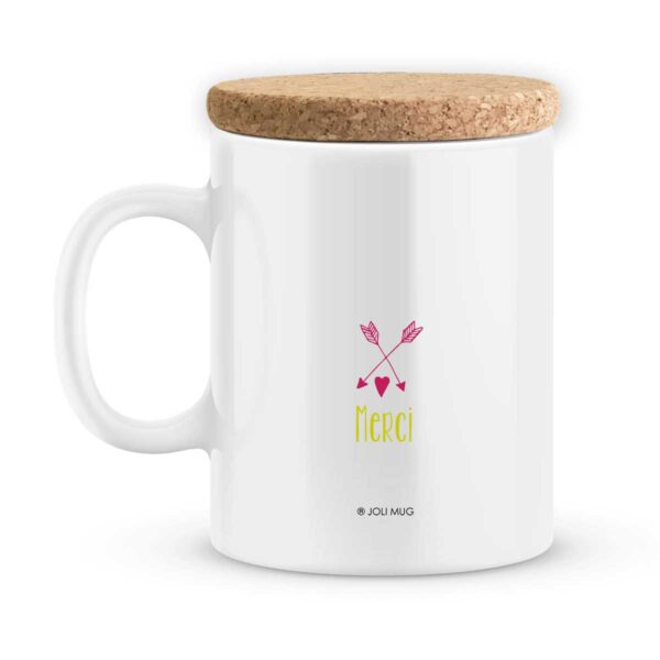 Cadeau maîtresse. Mug personnalisé avec prénom juste merci maîtresse