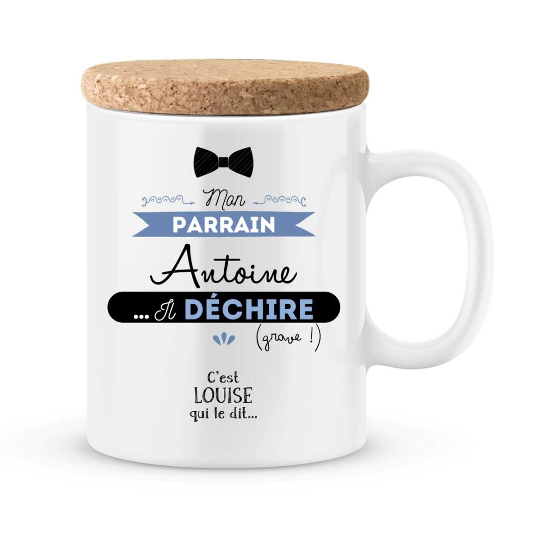 Cadeau parrain Mug personnalis mon parrain il d chire Cadeau parrain Mug personnalis mon parrain il d chire
