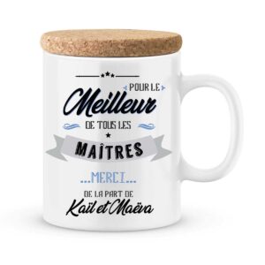 Cadeau maître. Mug personnalisé pour le meilleur des maîtres