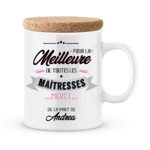 Cadeau maîtresse. Mug personnalisé pour la meilleure des maîtresses