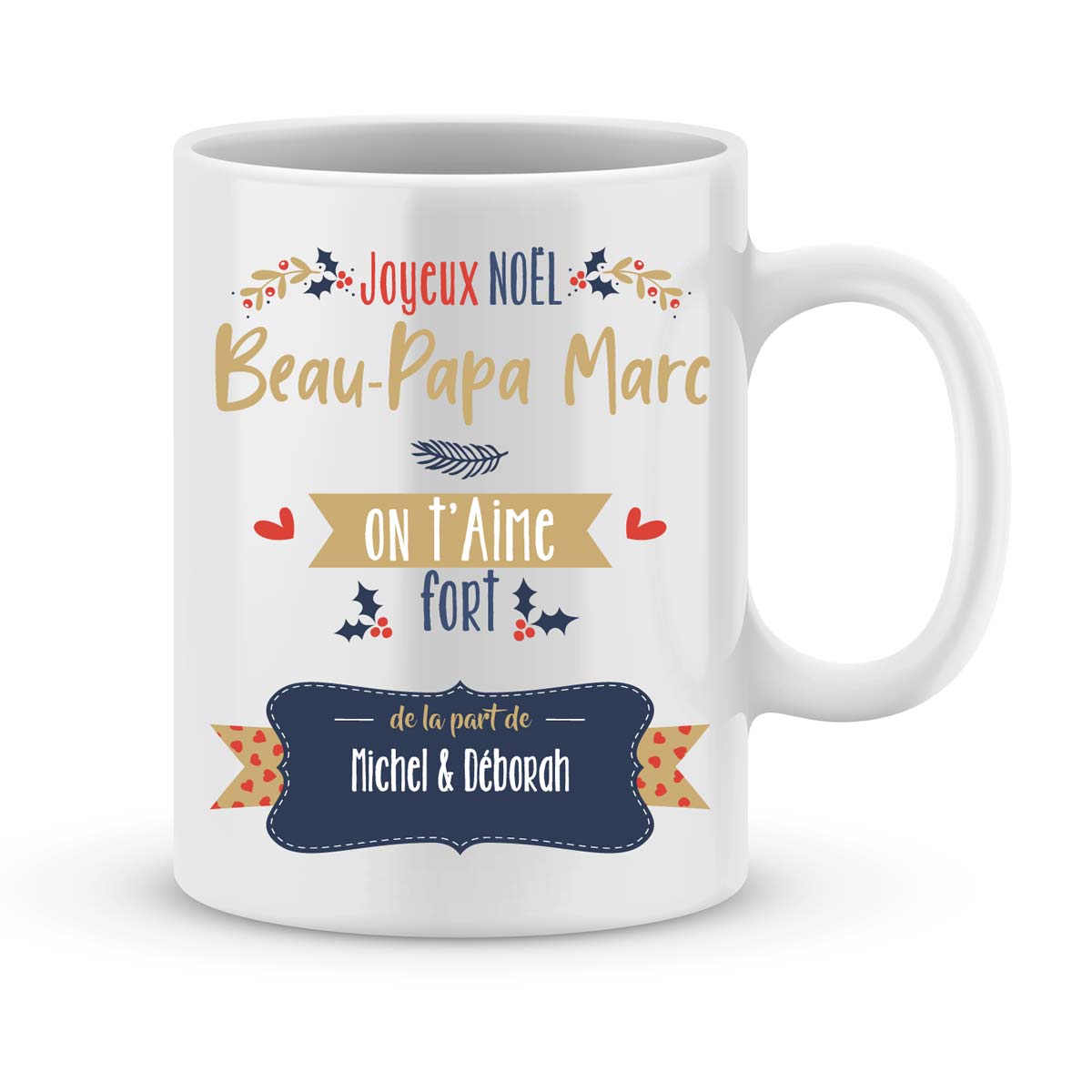 Tasse Mug Cadeau Beau Père- Beau Papa en Or - Idée Originale Anniversaire  Fête des Pères L'Esprit des Anges