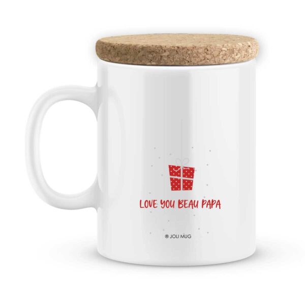 Cadeau noël beau-papa. Mug personnalisé joyeux noël beau-père