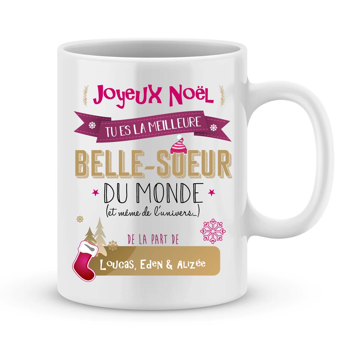 Cadeau humour. Mug personnalisé elle a un grain avec prénom - JoliMug