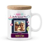 Cadeau noël pour belle-soeur. Mug personnalisé joyeux noël belle-soeur