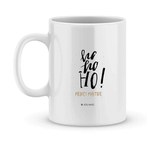 Cadeau noël maître. Mug personnalisé joyeux noël maître