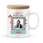 Cadeau noël pour maître. Mug joyeux noël maître personnalisé