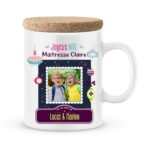 Cadeau noël pour maîtresse. Mug joyeux noël maîtresse personnalisé