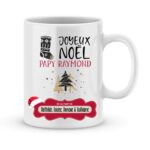 Cadeau noël papy. Mug joyeux noël on t'aime fort papy