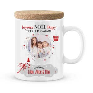 Cadeau noël papy | Mug personnalisé tu es le plus génial papy