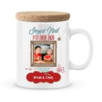 Cadeau noël frère. Mug personnalisé joyeux noël p'tit frère