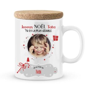 Cadeau noël tata. Mug personnalisé tata tu es la plus géniale