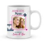 Cadeau bonne fête mamie - Mug personnalisé photo tu es parfaite