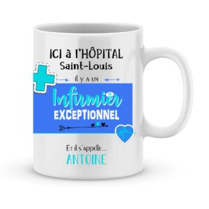 Cadeau pour infirmier - mug personnalisé pour infirmier