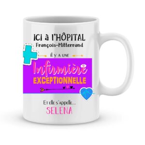 Cadeau pour infirmière - mug personnalisé pour infirmière