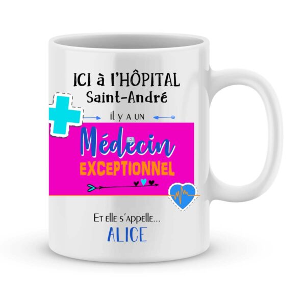 Tasse cadeau pour médecin - Cadeau amusant pour médecin - Idée cadeau pour  femme - Cadeau pour homme - Idée cadeau personnalisée : : Maison