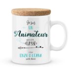 Cadeau animateur. Mug personnalisé un animateur qui a la classe