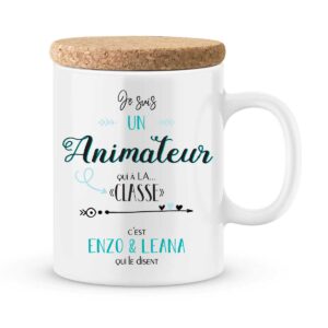 Cadeau animateur. Mug personnalisé un animateur qui a la classe