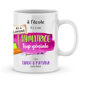 Cadeau animatrice I Mug personnalisé une animatrice trop géniale