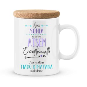 Cadeau atsem. Mug personnalisé atsem exceptionnelle