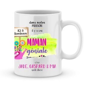 Mug Personnalisé - Ma Maman Chérie, Mug Maman - TESCADEAUX