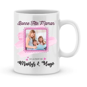 Cadeau fête des mères | Mug personnalisé photo bonne fête maman