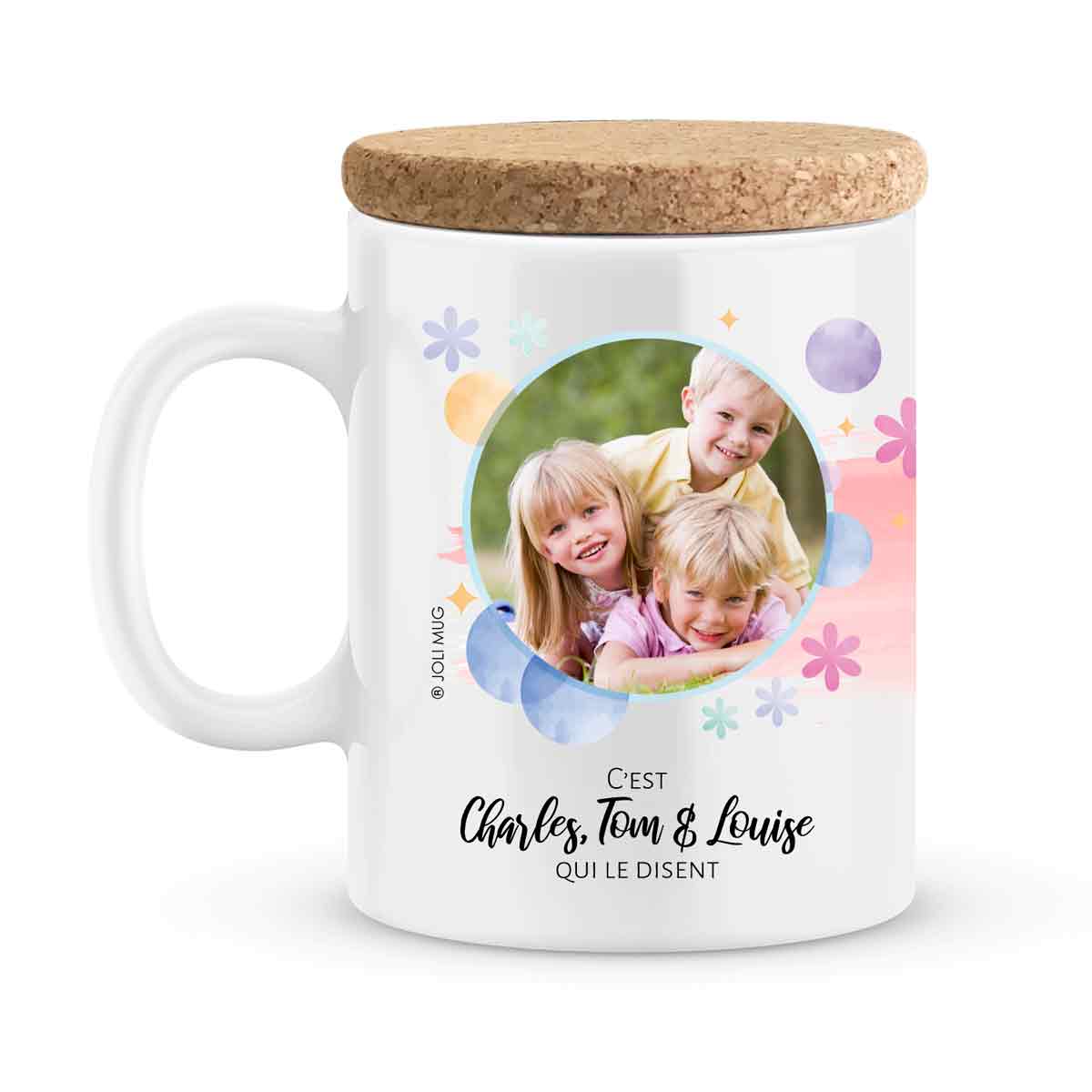 Cadeau maman | Mug personnalisé prénoms maman tu es parfaite