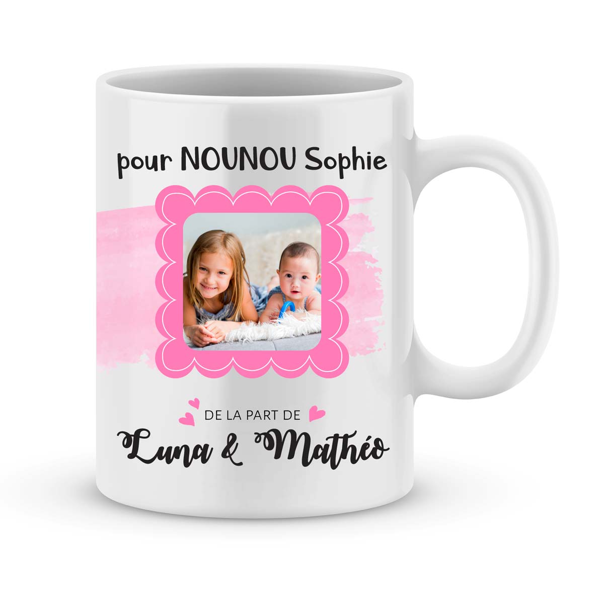 Mug Pour une super Nounou - collection Dessin d'enfants Idée