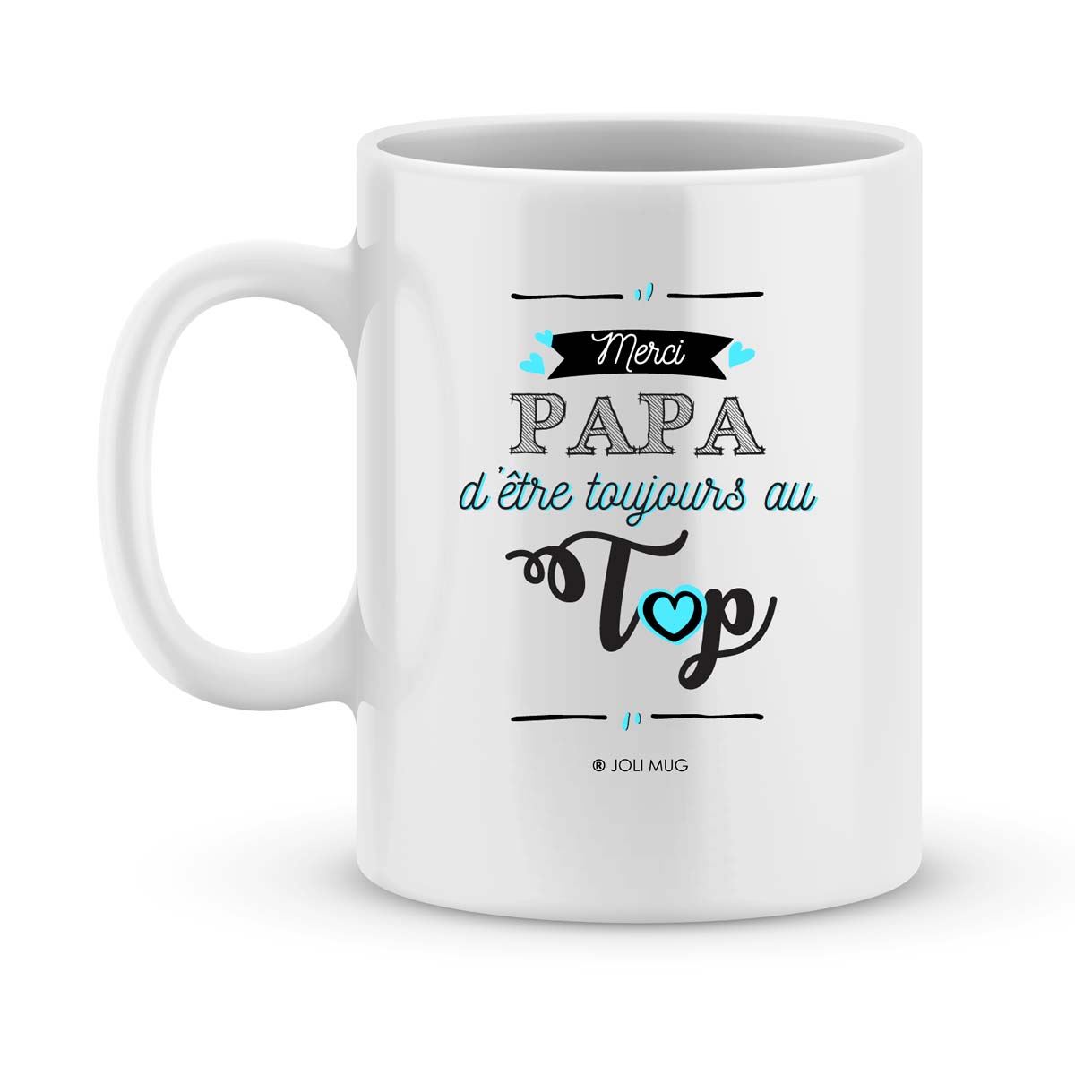 Cadeau fête des pères  Mug personnalisé photo papa au top - JoliMug