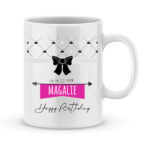 Cadeau anniversaire | Mug personnalisé happy birthday modèle fille