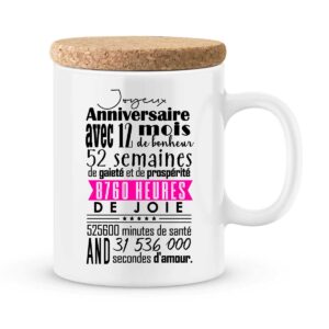 Tasse Cadeau Anniversaire Femme 40 Ans Drôle, Coffret Cadeau Femme  Original, Idee Cadeau Maman Anniversaire 40