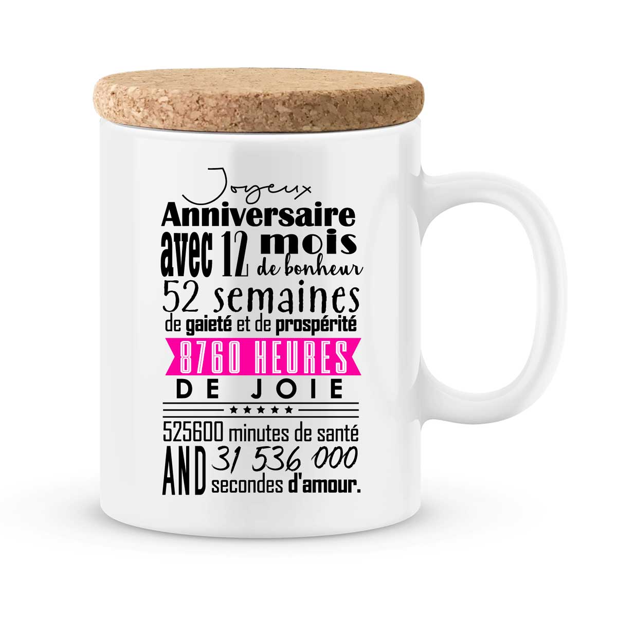 Cadeau anniversaire  Idée mug joyeux anniversaire pour fille