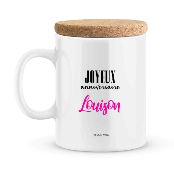 Cadeau anniversaire | Mug personnalisé anniversaire 12 mois fille