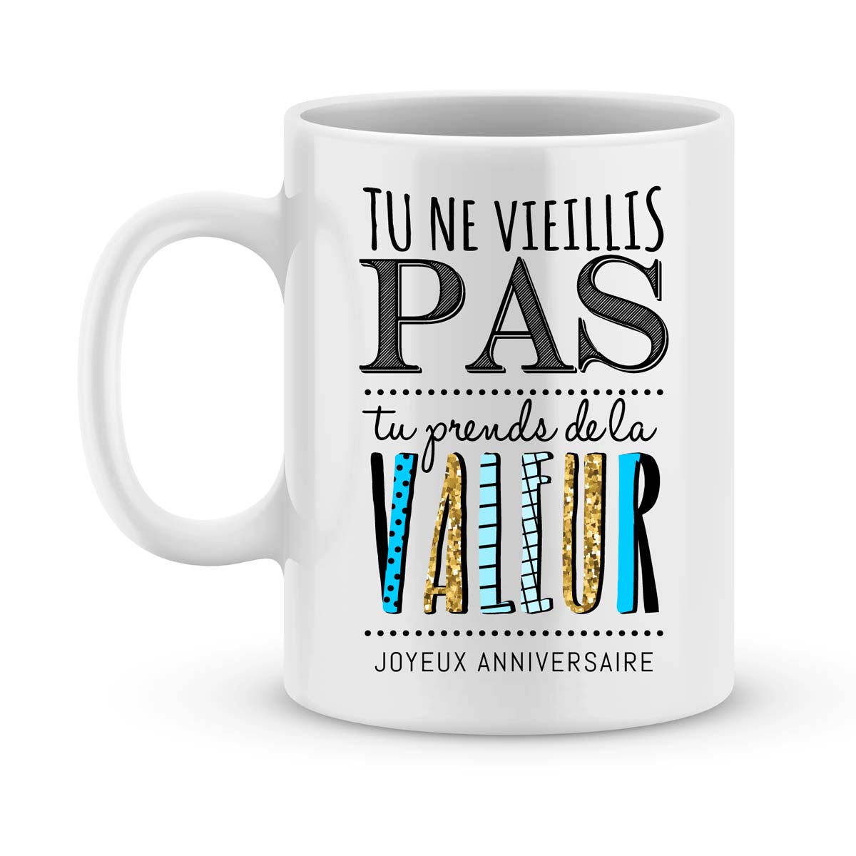 Mug personnalisé Photo Joyeux anniversaire Papa Drôle