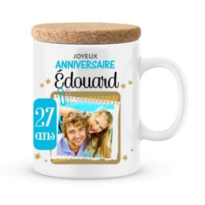 Cadeau anniversaire | Mug personnalisé joyeux anniversaire garçon