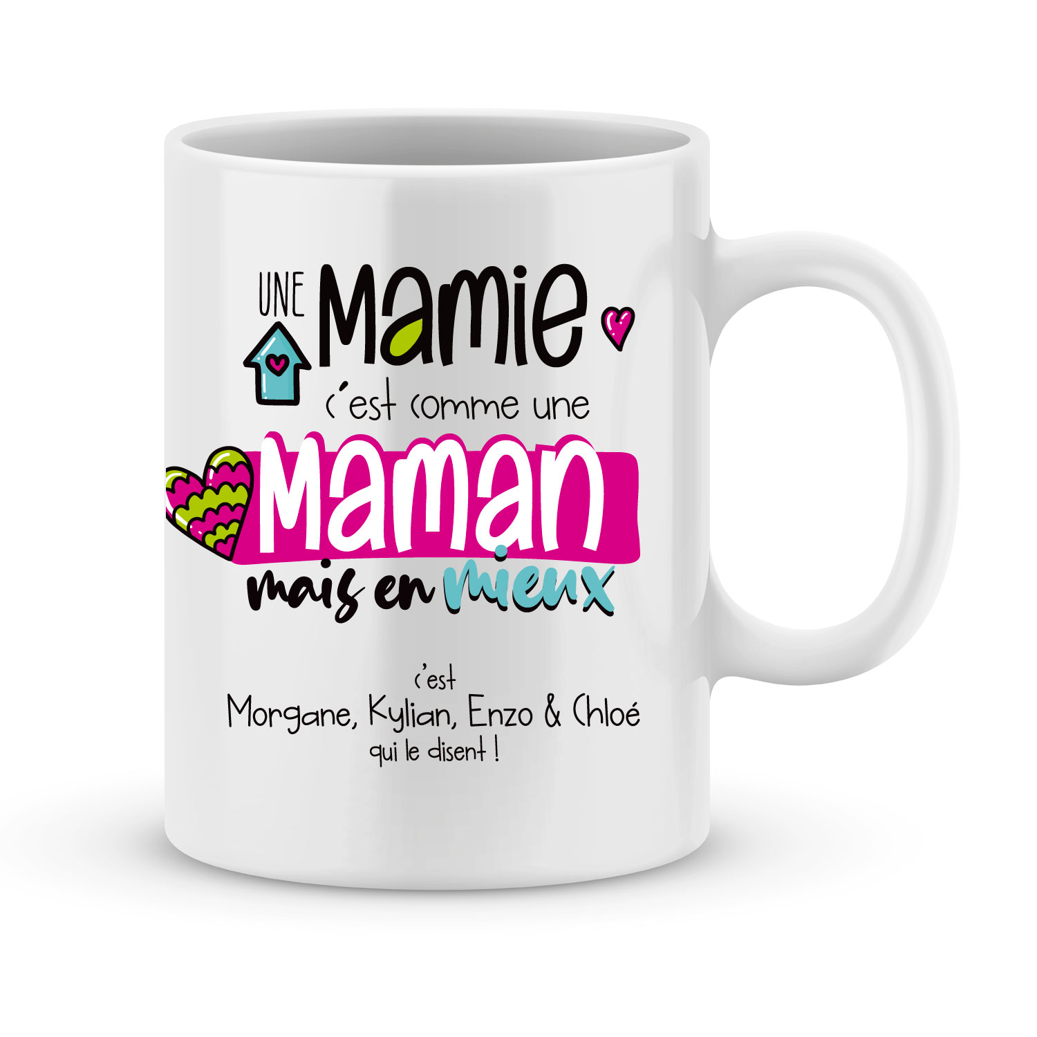 Cadeau maman  Mug personnalisé c'est la meilleure du monde