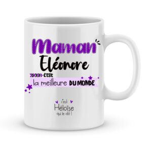 Cadeau maman | Mug personnalisé c'est la meilleure du monde